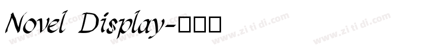 Novel Display字体转换